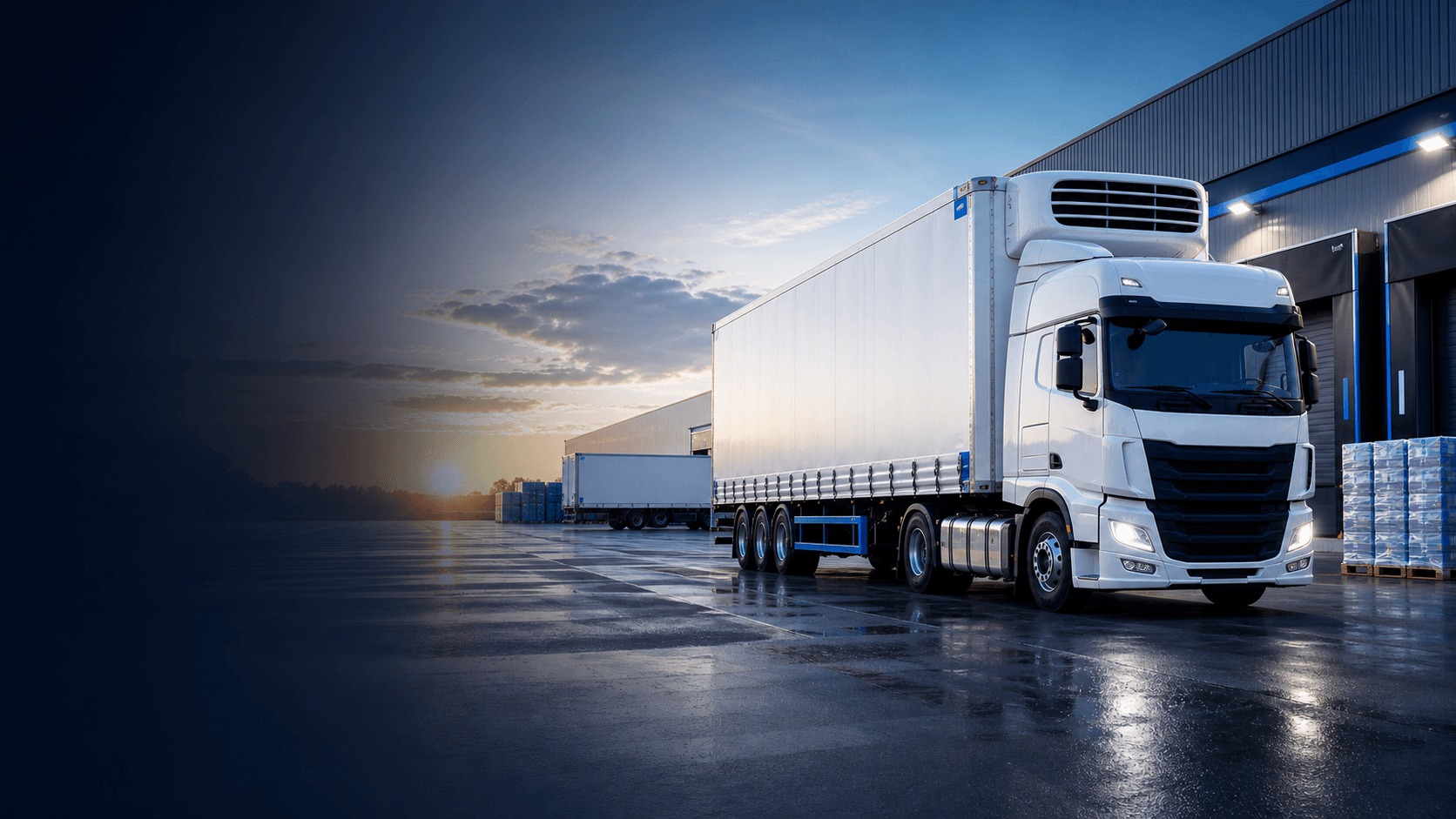 FP Logistics Solutions truck and freight yard